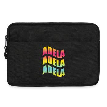 Adela T-Shirt mit Welleneffekt T-Shirt mit Welleneffekt - Laptoptasche 13" - Schwarz - Vorne