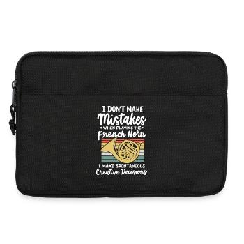 Waldhorn Hornist - Laptoptasche 13" - Schwarz - Vorne