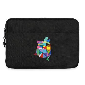 Turtle colorful - Laptop bag 13" - black - Front