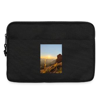 Coucher de soleil - Sacoche pour ordinateur portable 13 pouces - noir - Devant