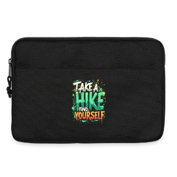 TAKE A HIKE, FIND YOURSELF - Laptop bag 13" - black - Front