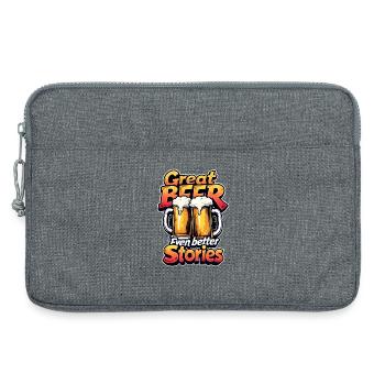 TOLLES BIER, NOCH BESSERE GESCHICHTEN - Laptoptasche 13" - Grau meliert - Vorne