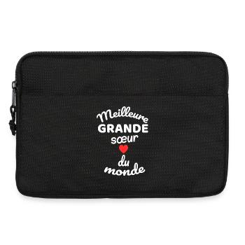 Eternal Sibling Gift with Rougé Heart - Laptop bag 13" - black - Front