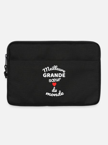 Ewiges Geschwistergeschenk mit Rouge-Herz - Laptoptasche 13" - Schwarz