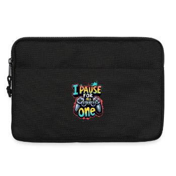 JE NE M’ARRÊTE POUR PERSONNE, JE JOUE - Sacoche pour ordinateur portable 13 pouces - noir - Devant