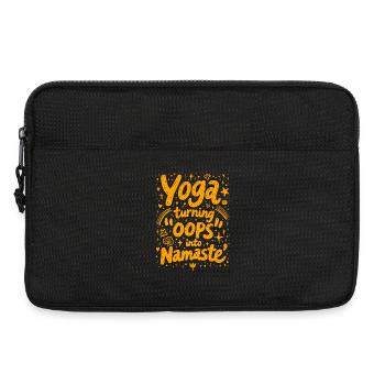 YOGA: TURNING ‘OOPS’ INTO ‘NAMASTE’ - Laptop bag 13" - black - Front