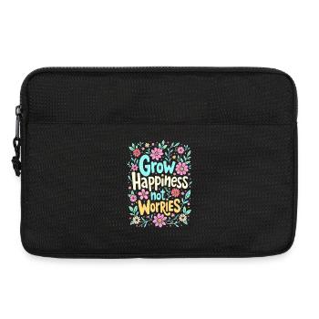 STEIGERN SIE DAS GLÜCK, NICHT DIE SORGEN - Laptoptasche 13" - Schwarz - Vorne
