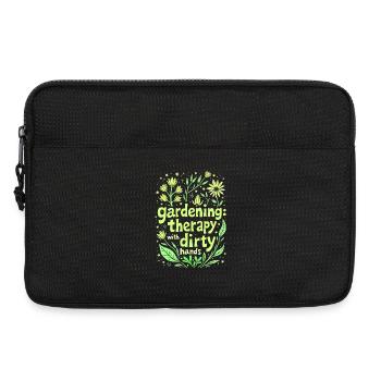 GARDENING: THERAPY WITH DIRTY HANDS - Laptop bag 13" - black - Front