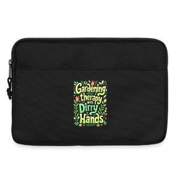 GARDENING: THERAPY WITH DIRTY HANDS - Laptop bag 13" - black - Front