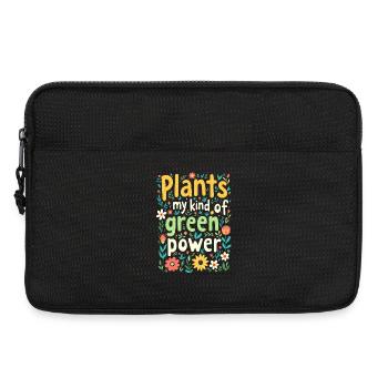 PLANTS MY KIND OF GREEN POWER - Laptop bag 13" - black - Front