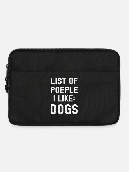 Hund Hunde - Laptoptasche 13" - Schwarz