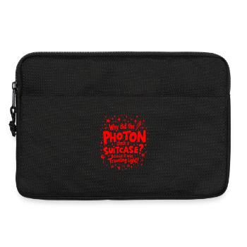 Pourquoi le Photon a-t-il vérifié une valise ? Drôle de physique - Sacoche pour ordinateur portable 13 pouces - noir - Devant