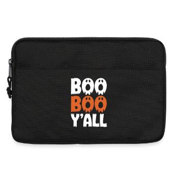 Boo Boo Y'all Geister-Print - Laptoptasche 13" - Schwarz - Vorne