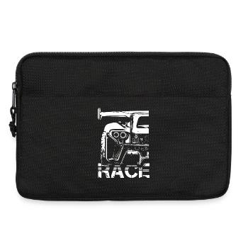 Race Car Racing Symbol Racing used look Logo - Laptop bag 13" - black - Front