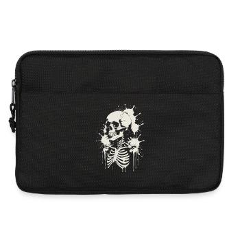 Schädel Skelett Schädel & Malerei - Laptoptasche 13" - Schwarz - Vorne