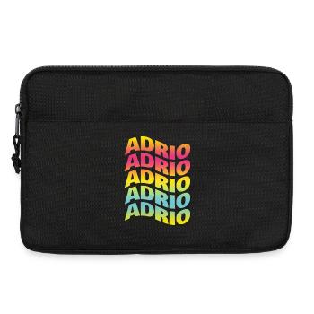 Idée cadeau t-shirt effet vague Adrio - Sacoche pour ordinateur portable 13 pouces - noir - Devant