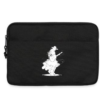 Fille de guitare - Sacoche pour ordinateur portable 13 pouces - noir - Devant