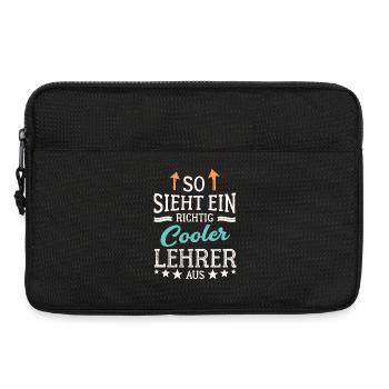 So sieht ein richtig cooler Lehrer aus Lehrkraft - Laptoptasche 13" - Schwarz - Vorne