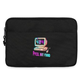 404 Retro Design - Laptoptasche 13" - Schwarz - Vorne