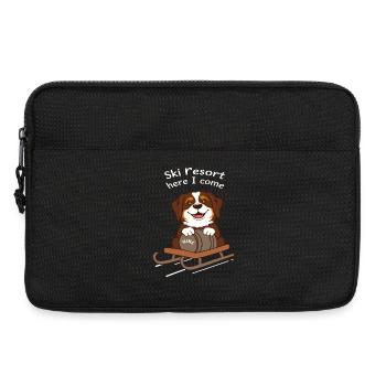St. Bernard Dog - Laptop bag 13" - black - Front