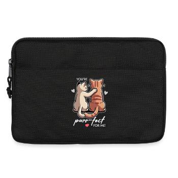 You're Purr-fect for Me, Cute Cats Valentine's Day - Laptop bag 13" - black - Front