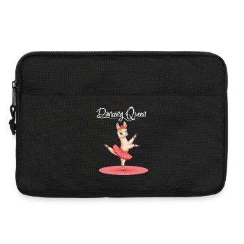Alpaka Tanzt Ballett In Rosa Tutu Dancing Queen - Laptoptasche 13" - Schwarz - Vorne