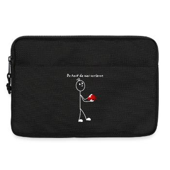 Bonhomme allumette - vous avez perdu quelque chose - BRAIN - Sacoche pour ordinateur portable 13 pouces - noir - Devant