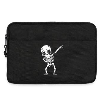 Dabbing Skelett - Laptoptasche 13" - Schwarz - Vorne