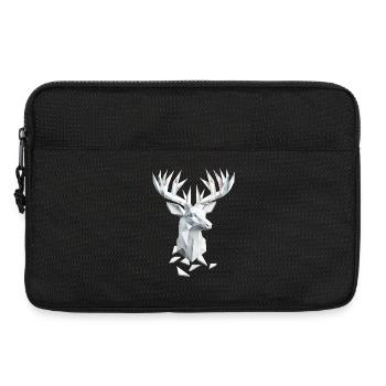 Geometric deer head – nature and elegance - Laptop bag 13" - black - Front