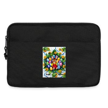 EG Ostern I Hasen I Frohe Ostern I Geschenk - Laptoptasche 13" - Schwarz - Vorne
