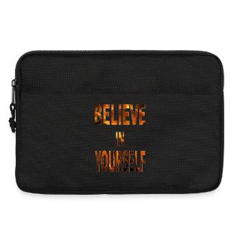 Believe In Yourself - Laptop bag 13" - black - Front