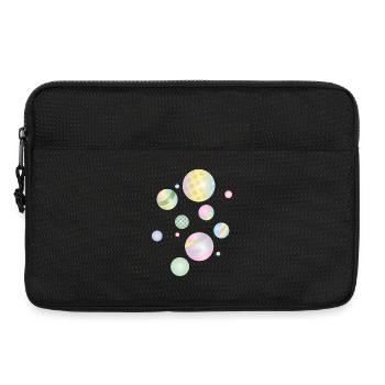 Colorful Pastel Marbles – Playful Ball Design - Laptop bag 13" - black - Front