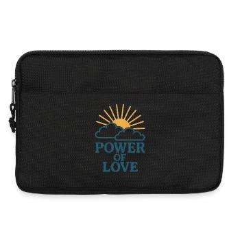 Power of love: Sun over clouds - Laptop bag 13" - black - Front