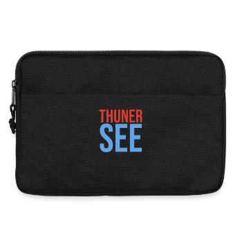 Lake Thun Souvenir T-Shirt - Laptop bag 13" - black - Front