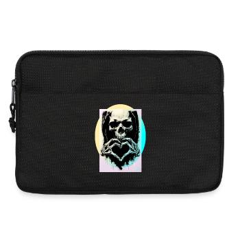 Das Herz des Todes ☠ - Laptoptasche 13" - Schwarz - Vorne