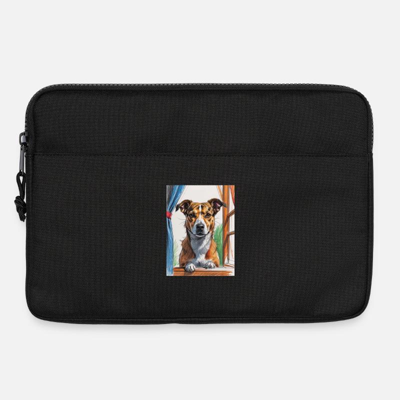 Dog from the Arty Window - Laptop bag 13" - black