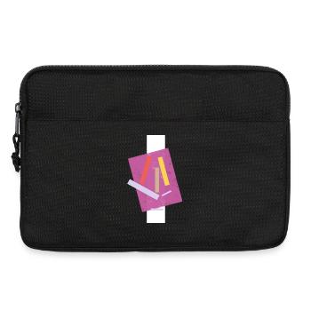 Abstract Colored Lines Composition - Laptop bag 13" - black - Front