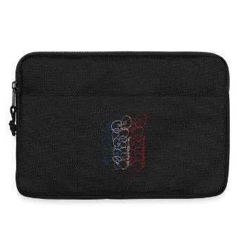 Dynamische Skizze der Paris Bubble Franz Flagge - Laptoptasche 13" - Schwarz - Vorne
