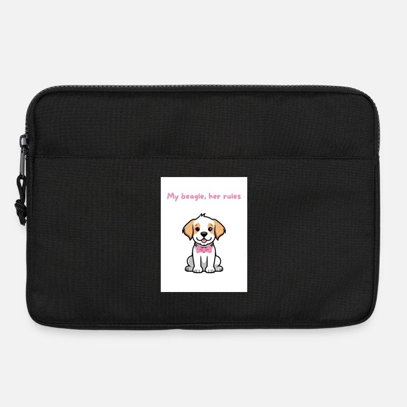 My beagle, her rules - Laptop bag 13" - black