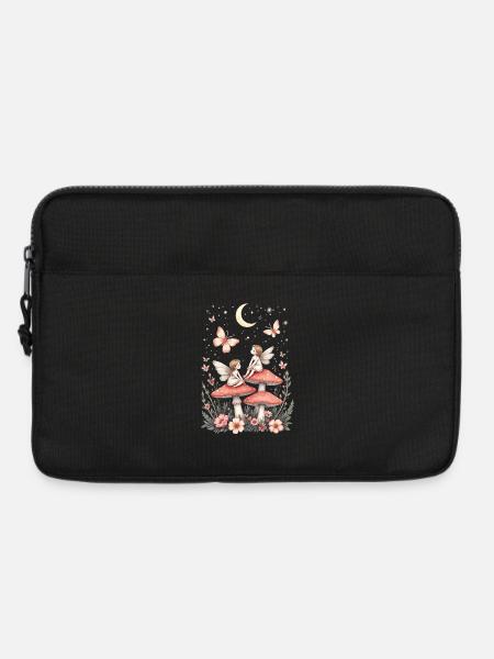 Märchenhafte Zwergenflügel Fantasieillustration - Laptoptasche 13" - Schwarz