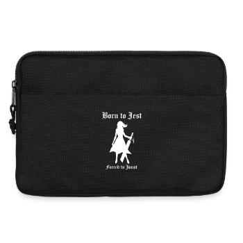 Born to Jest, Forced to Joust - Laptop bag 13" - black - Front
