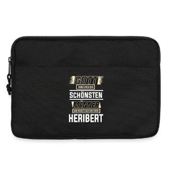 Heribert der schönste Mann von Gott geformt Design - Laptoptasche 13" - Schwarz - Vorne