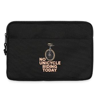 Pas de monocycle aujourd'hui. Humour sur le monocycle - Sacoche pour ordinateur portable 13 pouces - noir - Devant