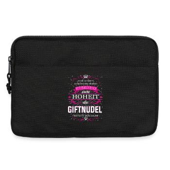 Eure Hoheit die Giftnudel betritt den Raum - Laptoptasche 13" - Schwarz - Vorne
