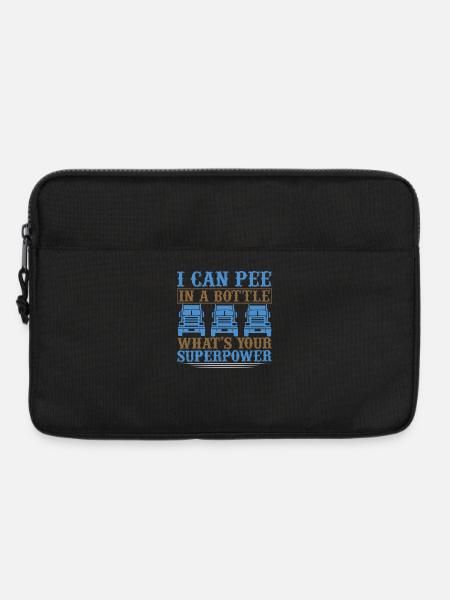 Strong Superpower Truck Motif - Laptop bag 13" - black