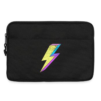Bright lightning design with pastel colors 80s - Laptop bag 13" - black - Front