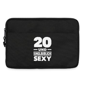 Lustiges Geschenk Zum 20. Geburtstag - Laptoptasche 13" - Schwarz - Vorne