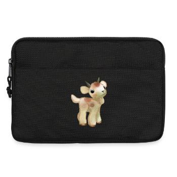 Zwergziege - Laptoptasche 13" - Schwarz - Vorne