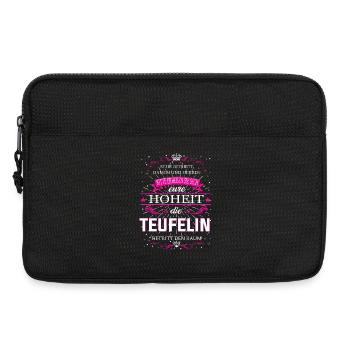 Eure Hoheit die Teufelin betritt den Raum - Laptoptasche 13" - Schwarz - Vorne