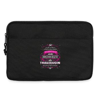 Eure Hoheit die Trauzeugin betritt den Raum - Laptoptasche 13" - Schwarz - Vorne